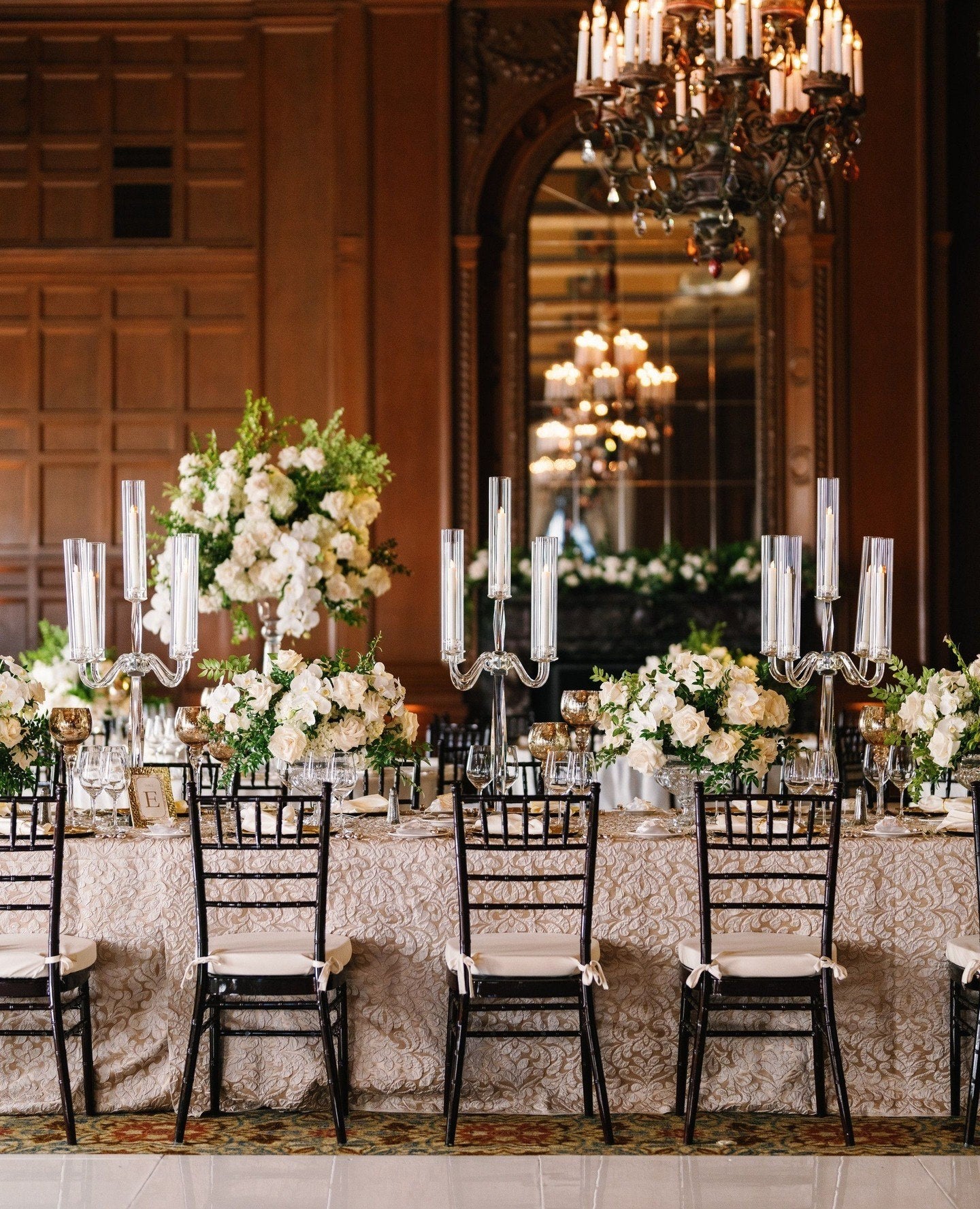 Anacapa Room private dinner florals at Jonathan Beach Club