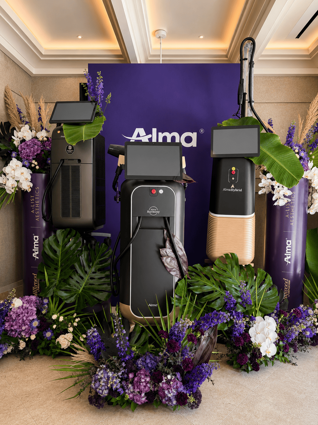 Brand activation floral styling for company event by Casa Dei Fiori Los Angeles