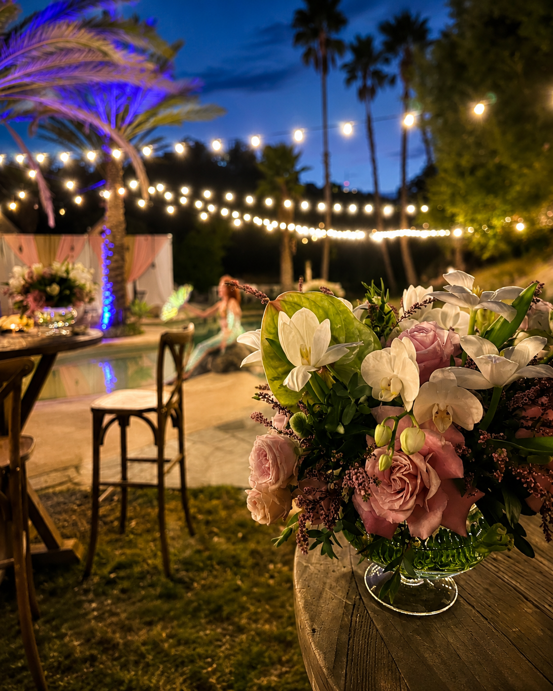 Casa Dei Fiori floral design for Newport Beach celebration