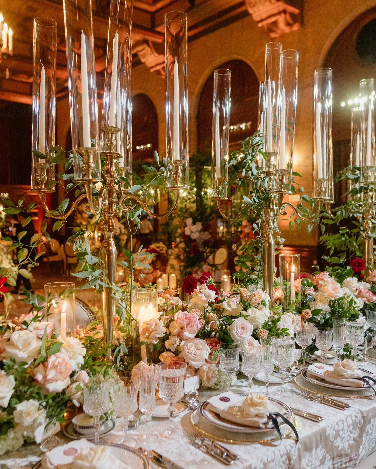 Catalina Room wedding centerpieces at Jonathan Beach Club