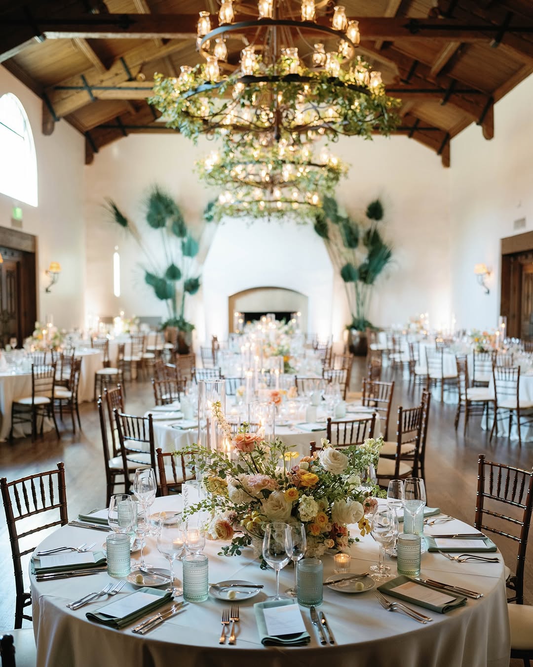 Custom floral design for Montecito Club wedding reception