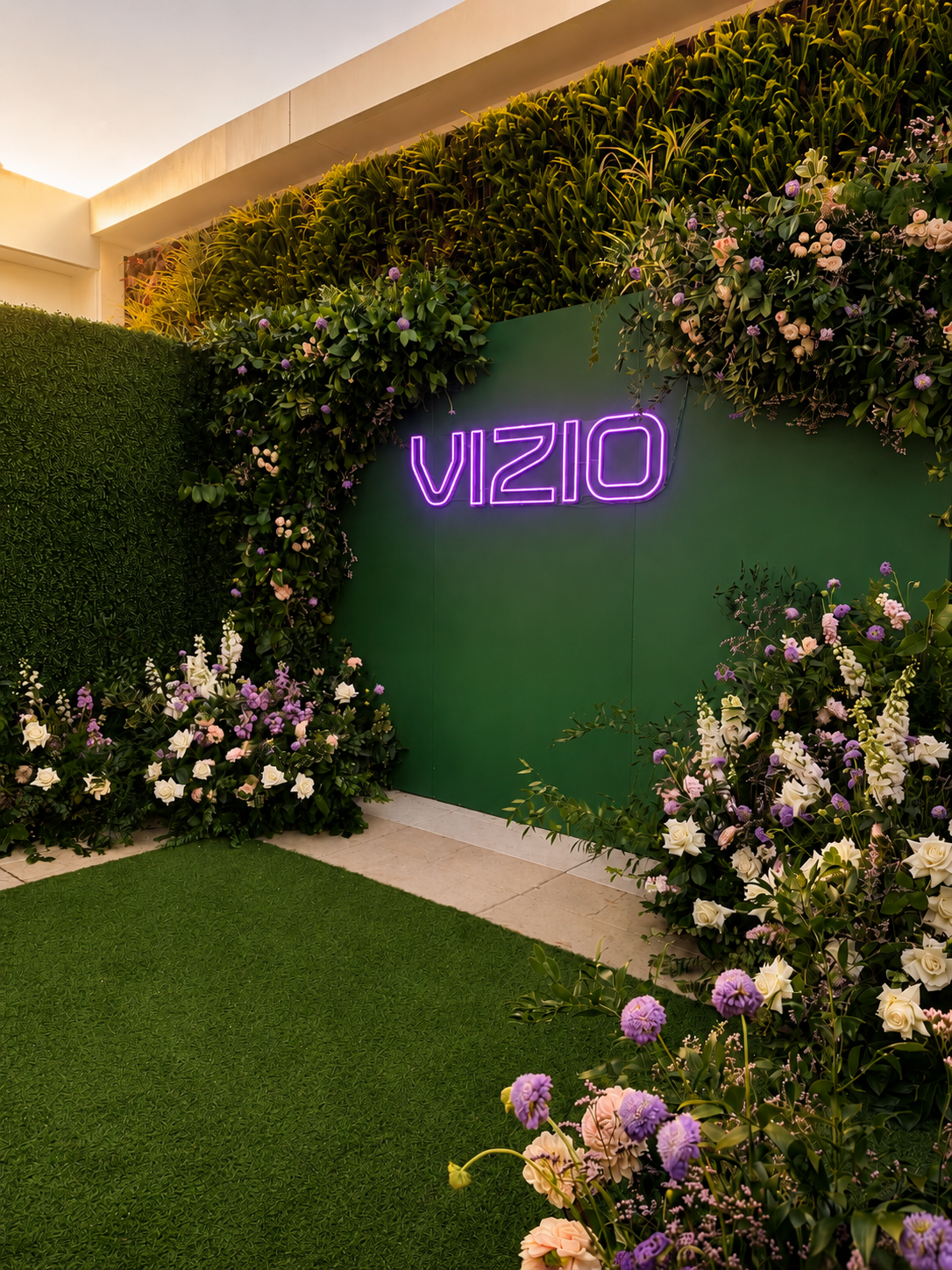 Elegant floral installation for a Southern California event