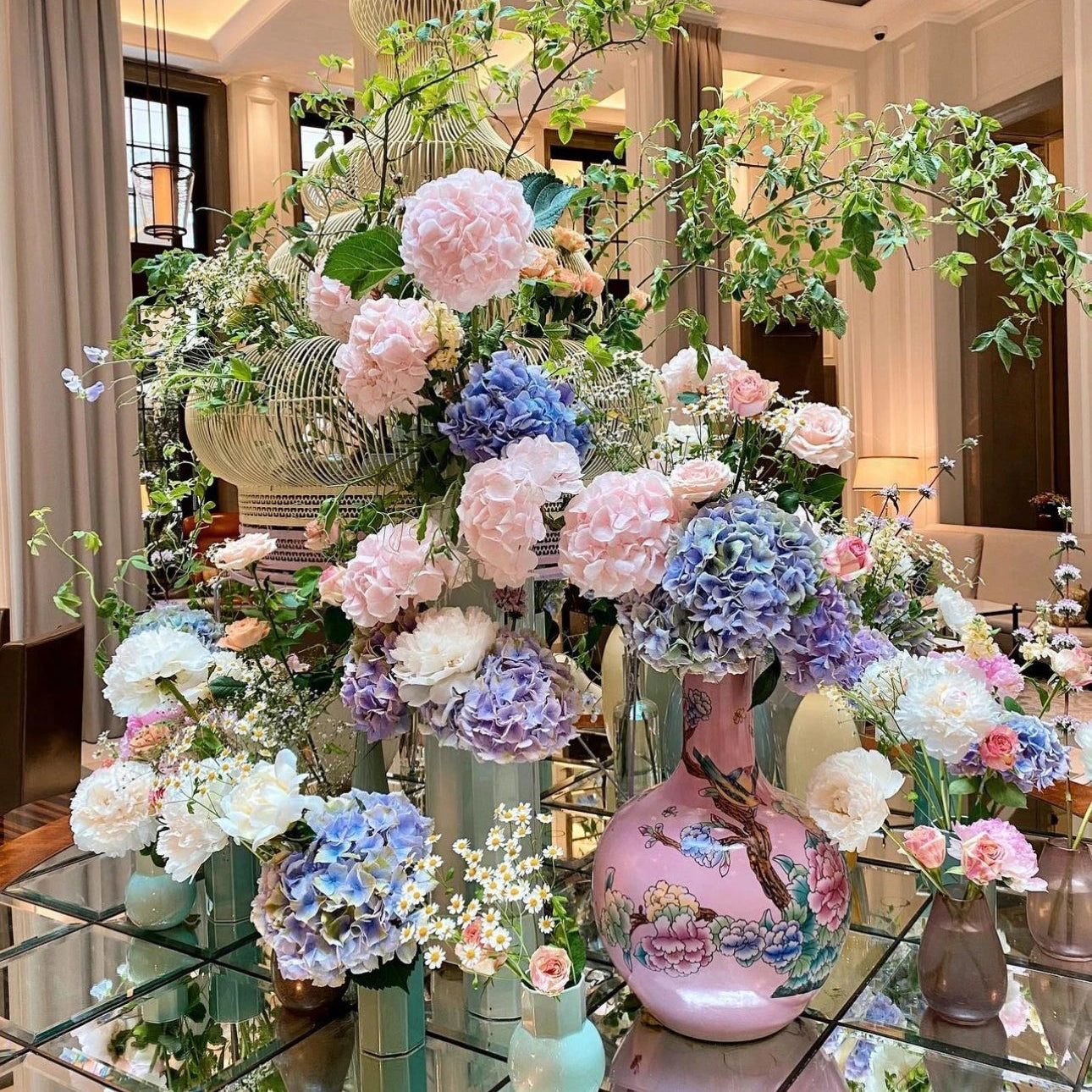 Hotel Lobby Florals in Los Angeles