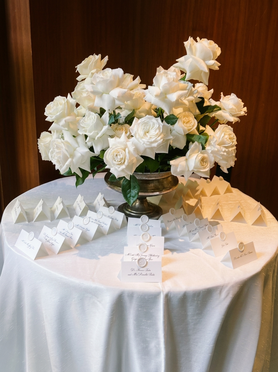 Luxury event floral design for Montecito venue