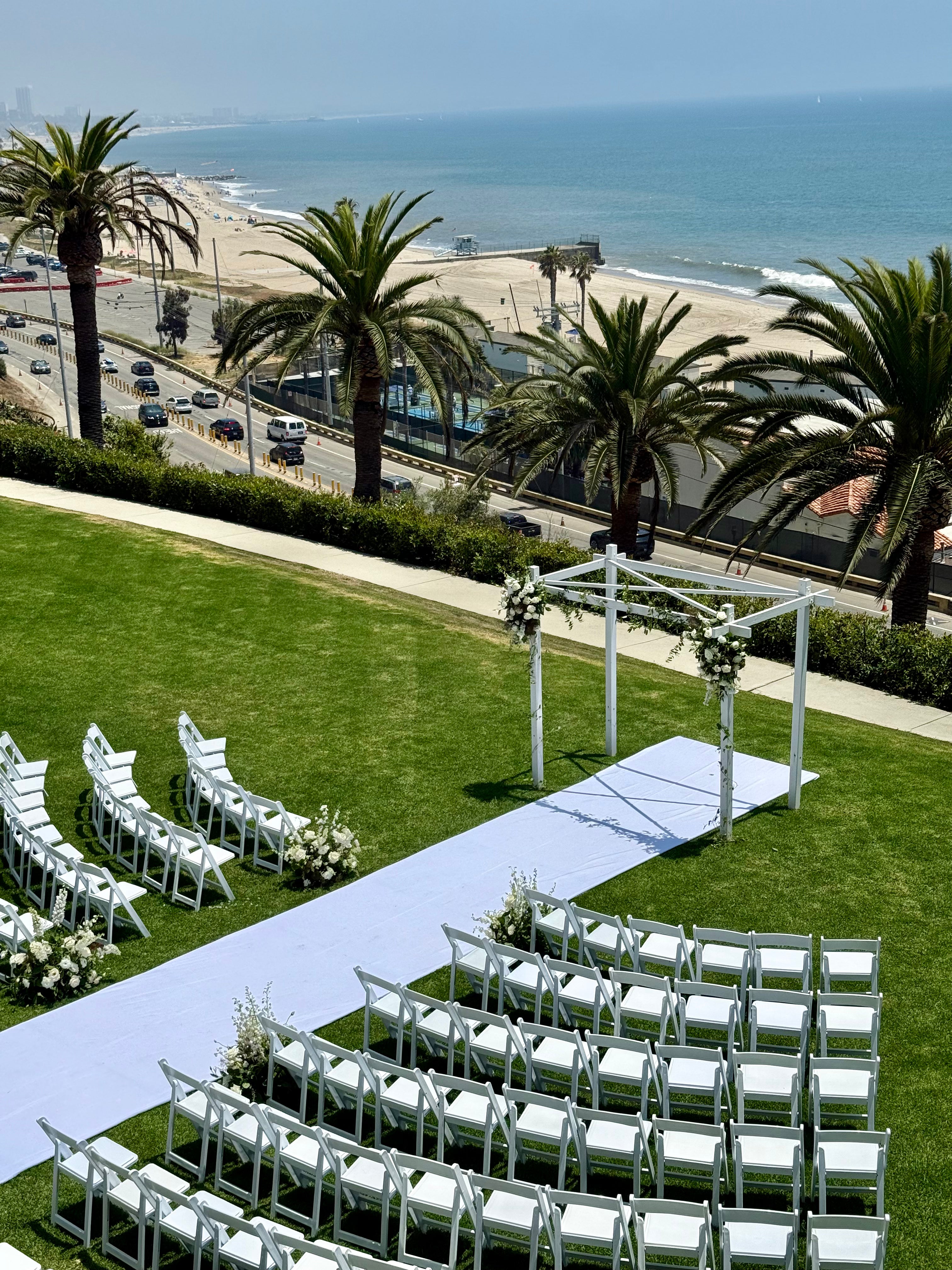 Luxury event florals for Bel-Air Bay Club