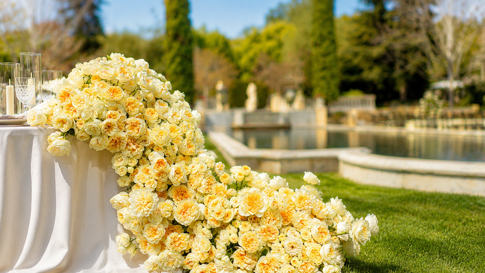 Luxury flowers for private club event