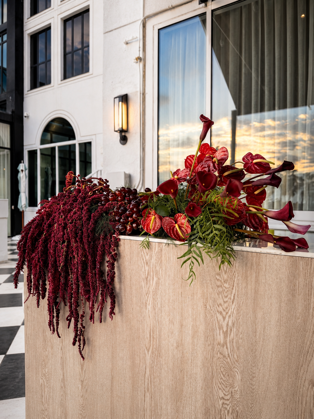 brand dinner flowers Beverly Hills