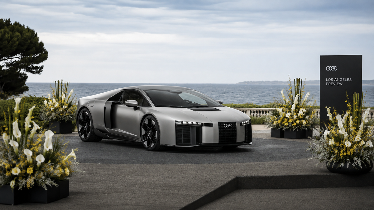 Audi Nuvolari supercar presented in Los Angeles during a private luxury event