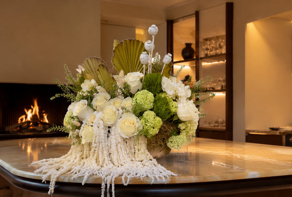 Apartment flower subscription arrangement with fresh seasonal flowers in Los Angeles