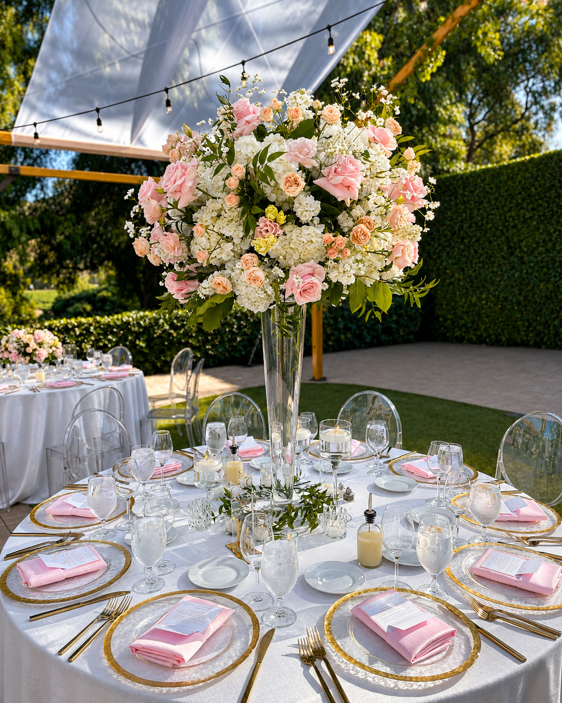 Bespoke flower arrangement for Big Canyon Country Club celebration