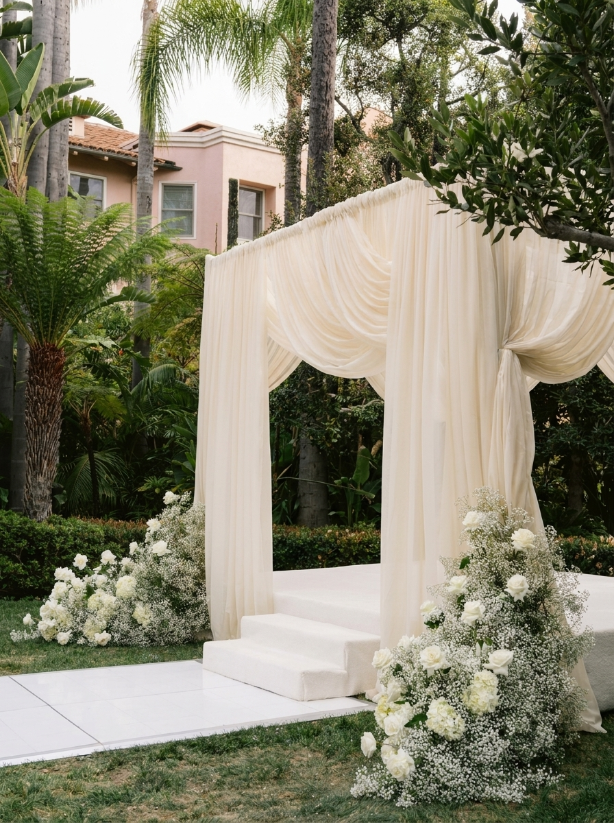 Bespoke flower arrangement for luxury country club celebration