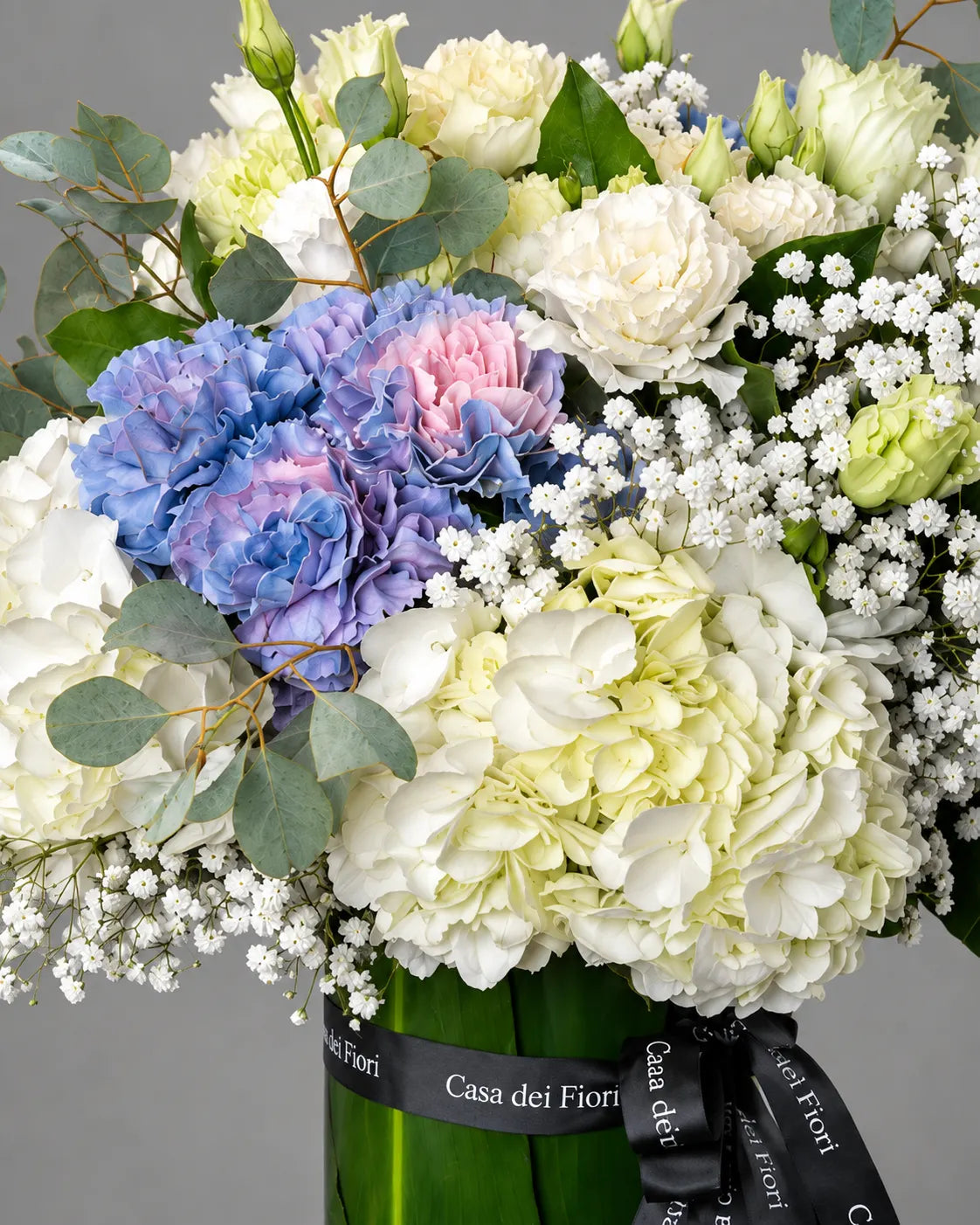 Blue and White Hydrangea Bouquet for Same-Day Delivery in Los Angeles