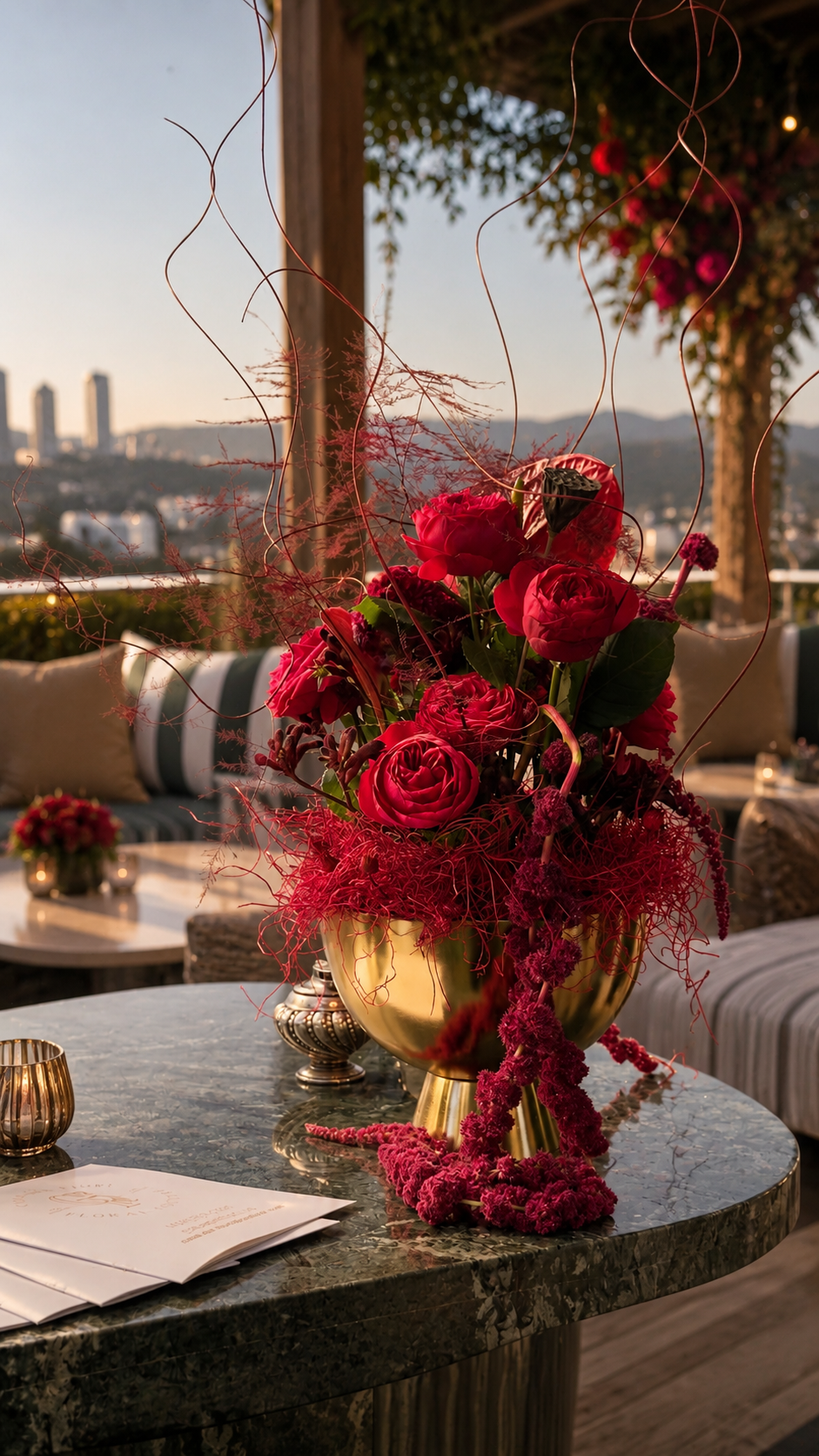 Casa Dei Fiori floral design for West Hollywood brand event
