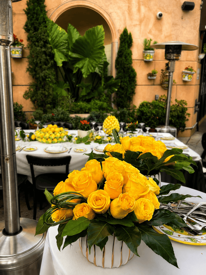 Custom floral design for Beverly Hills private event