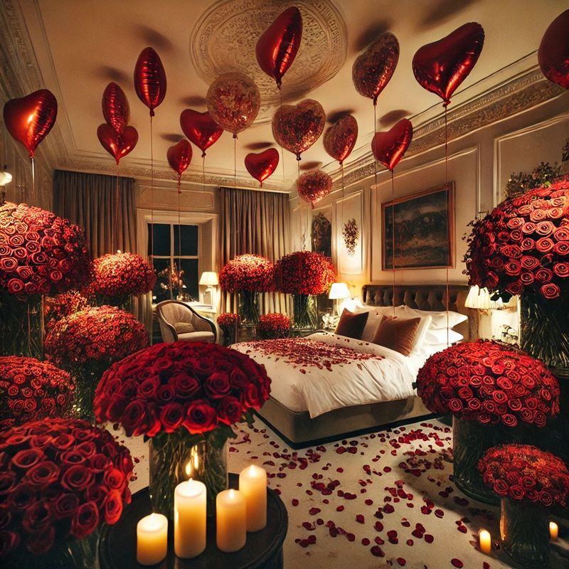 Romantic surprise decoration