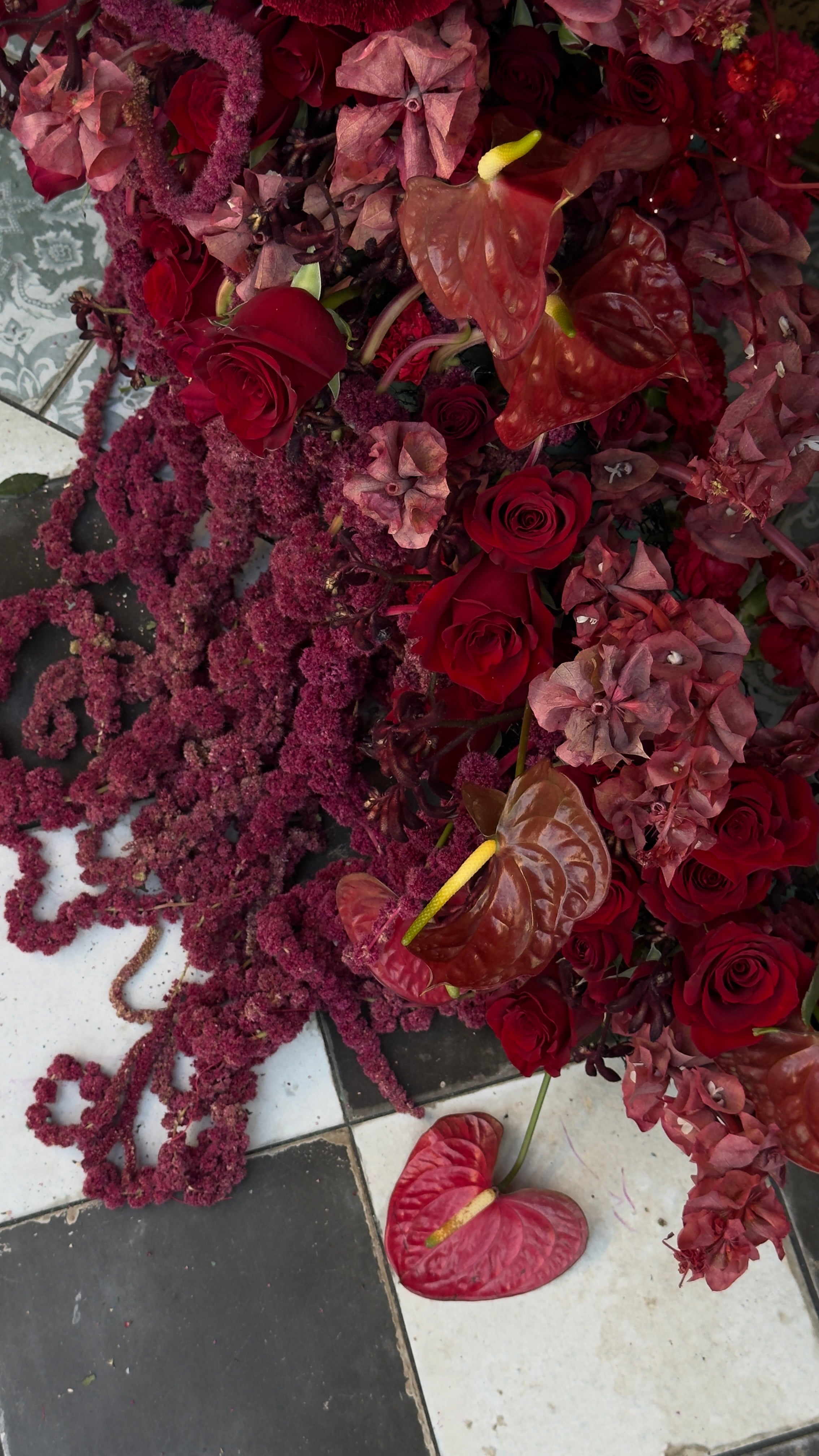 Floral styling for Soho House West Hollywood rooftop event