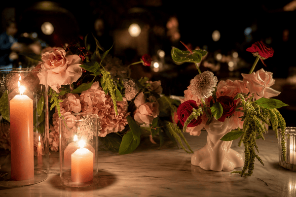 Fresh weekly flowers for a restaurant in Los Angeles