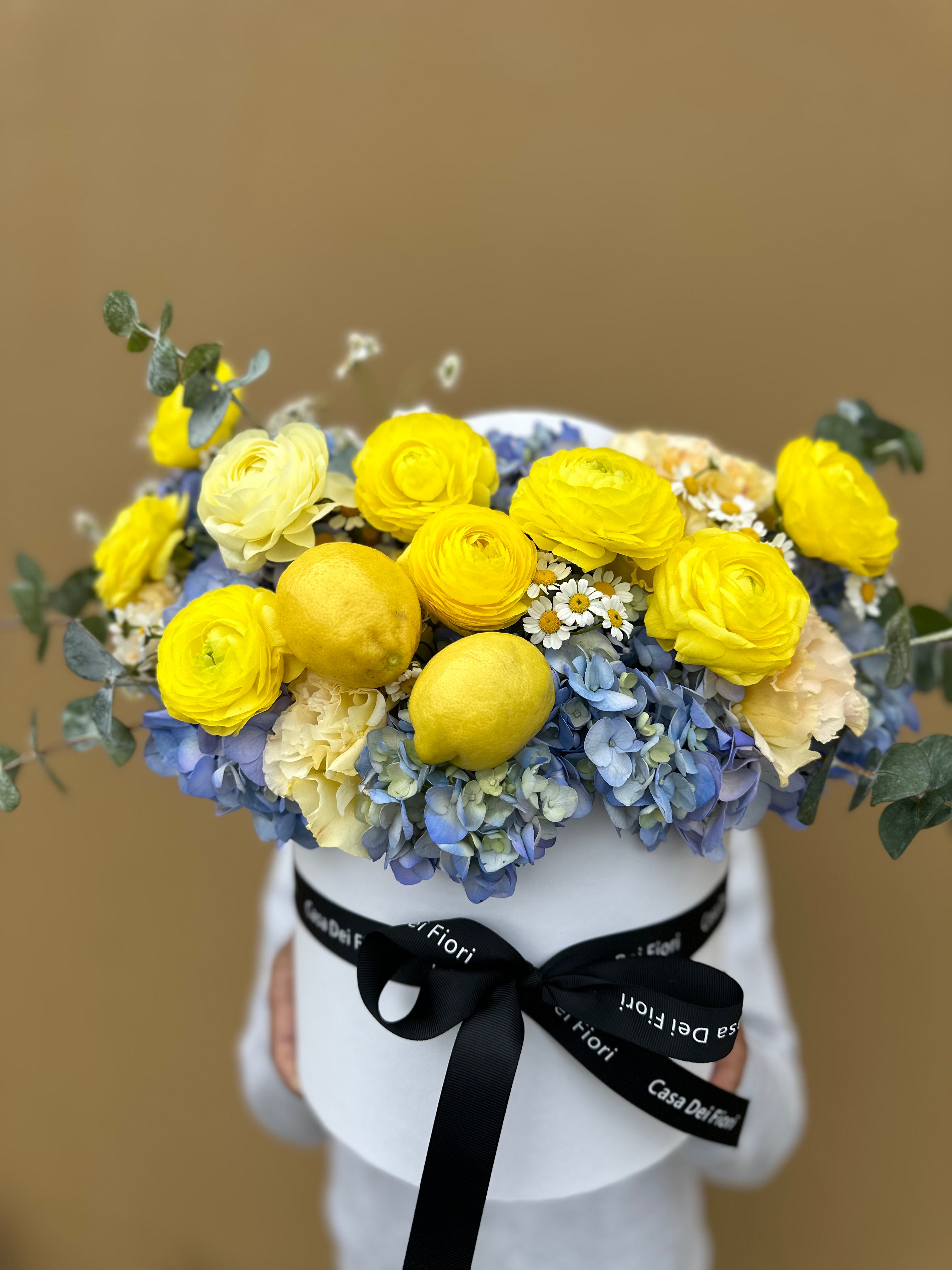 yellow rose arrangement