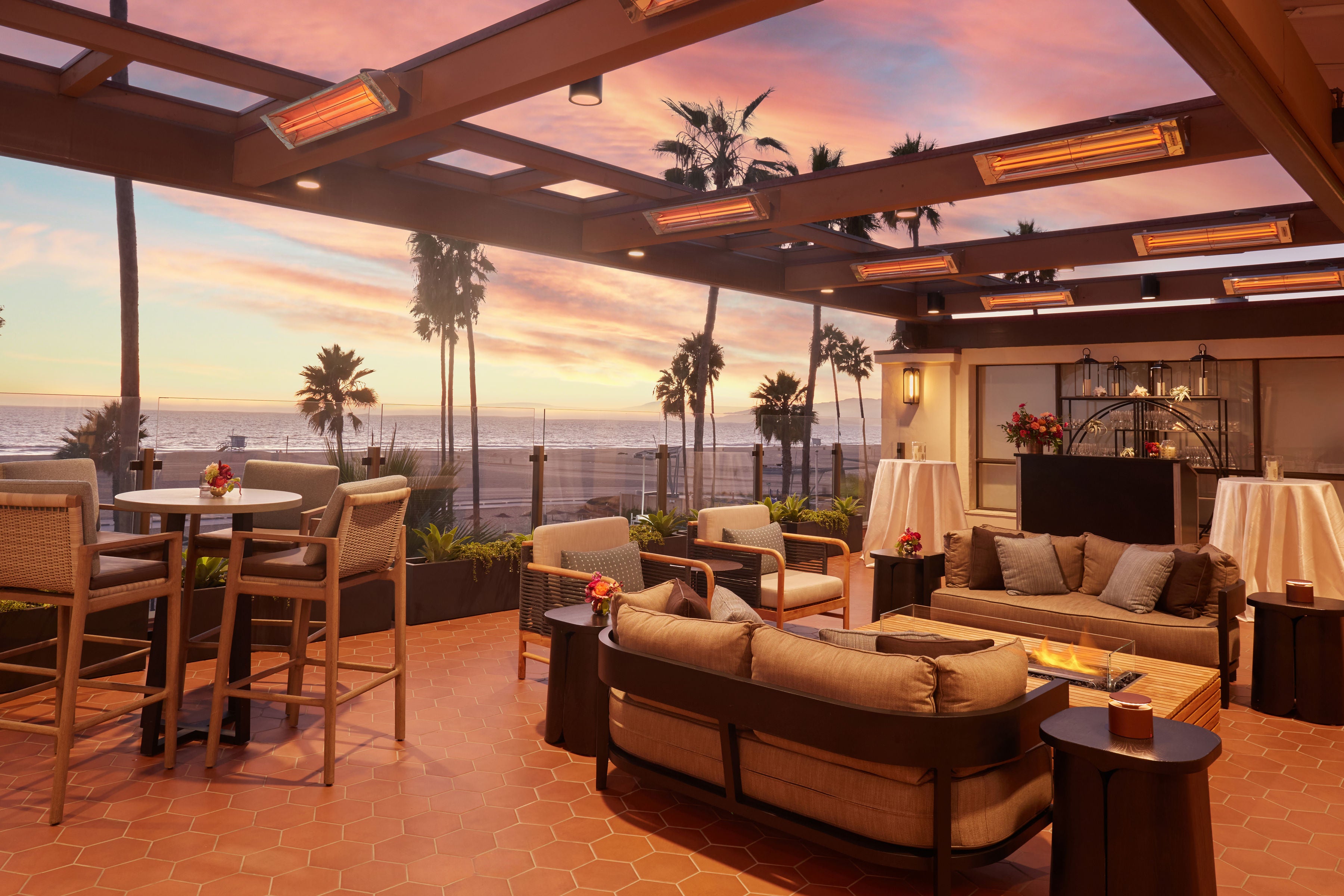 Jonathan Beach Club oceanfront terrace event space