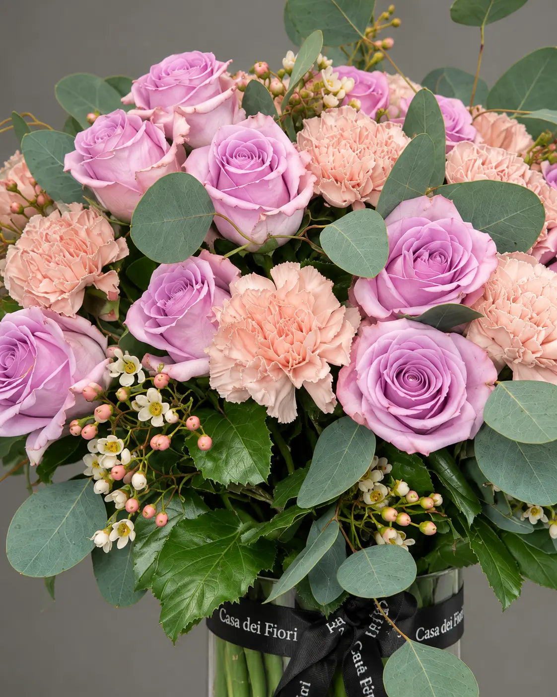 Lavender Rose and Pink Carnation Arrangement in Los Angeles