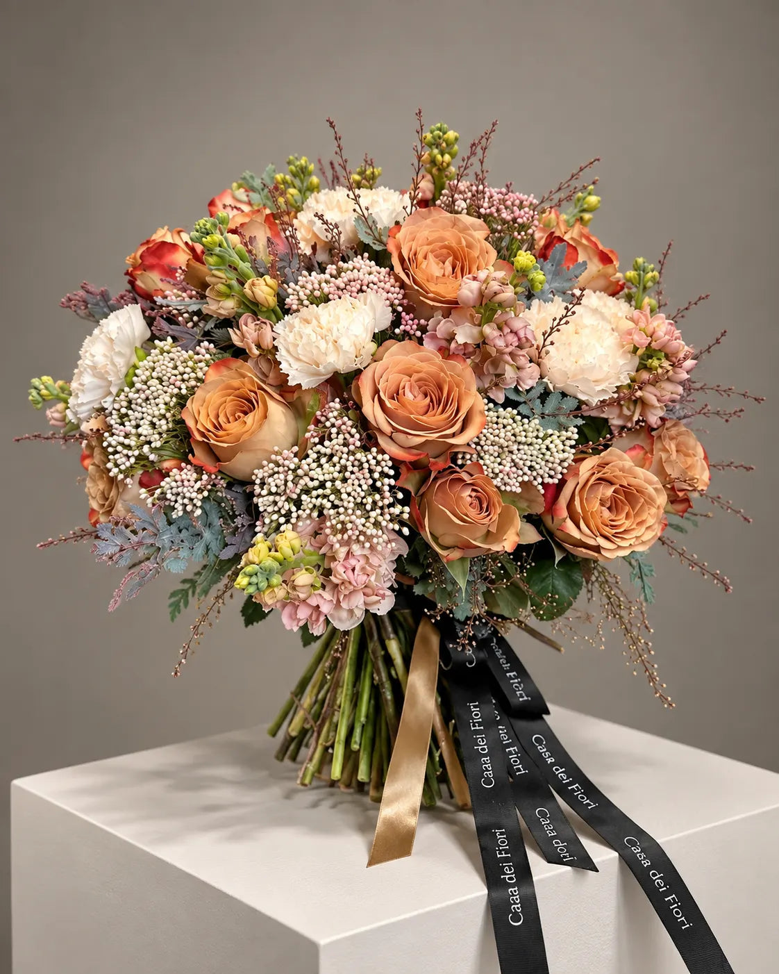 Luxury Autumn Rose Bouquet with Toffee Roses in Beverly Hills