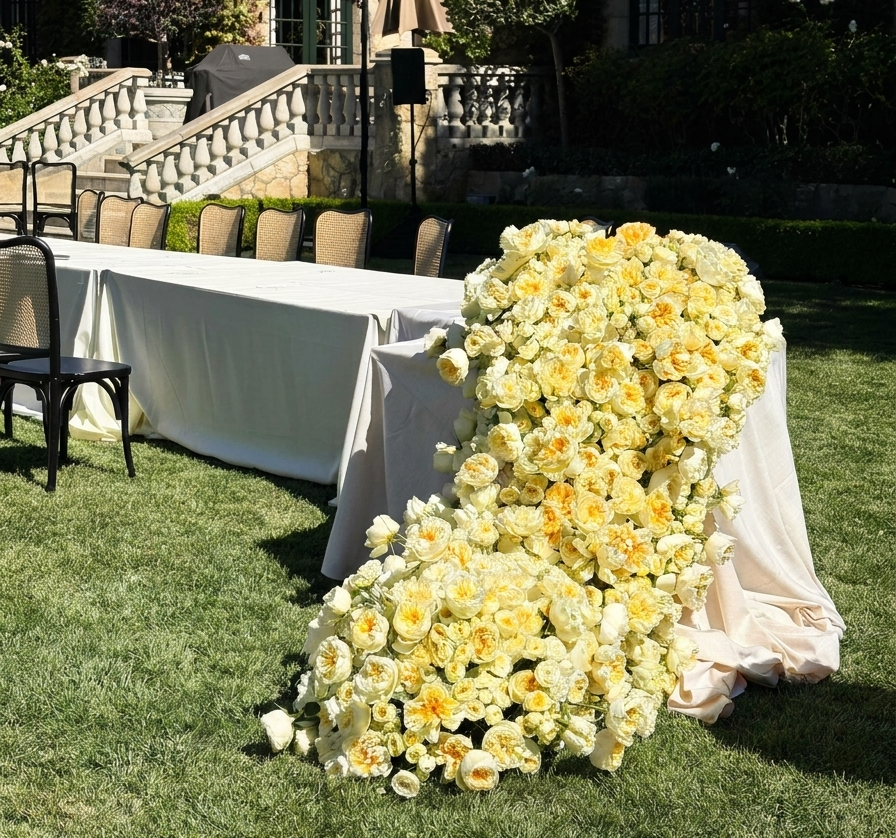 Luxury event floral styling by Casa Dei Fiori