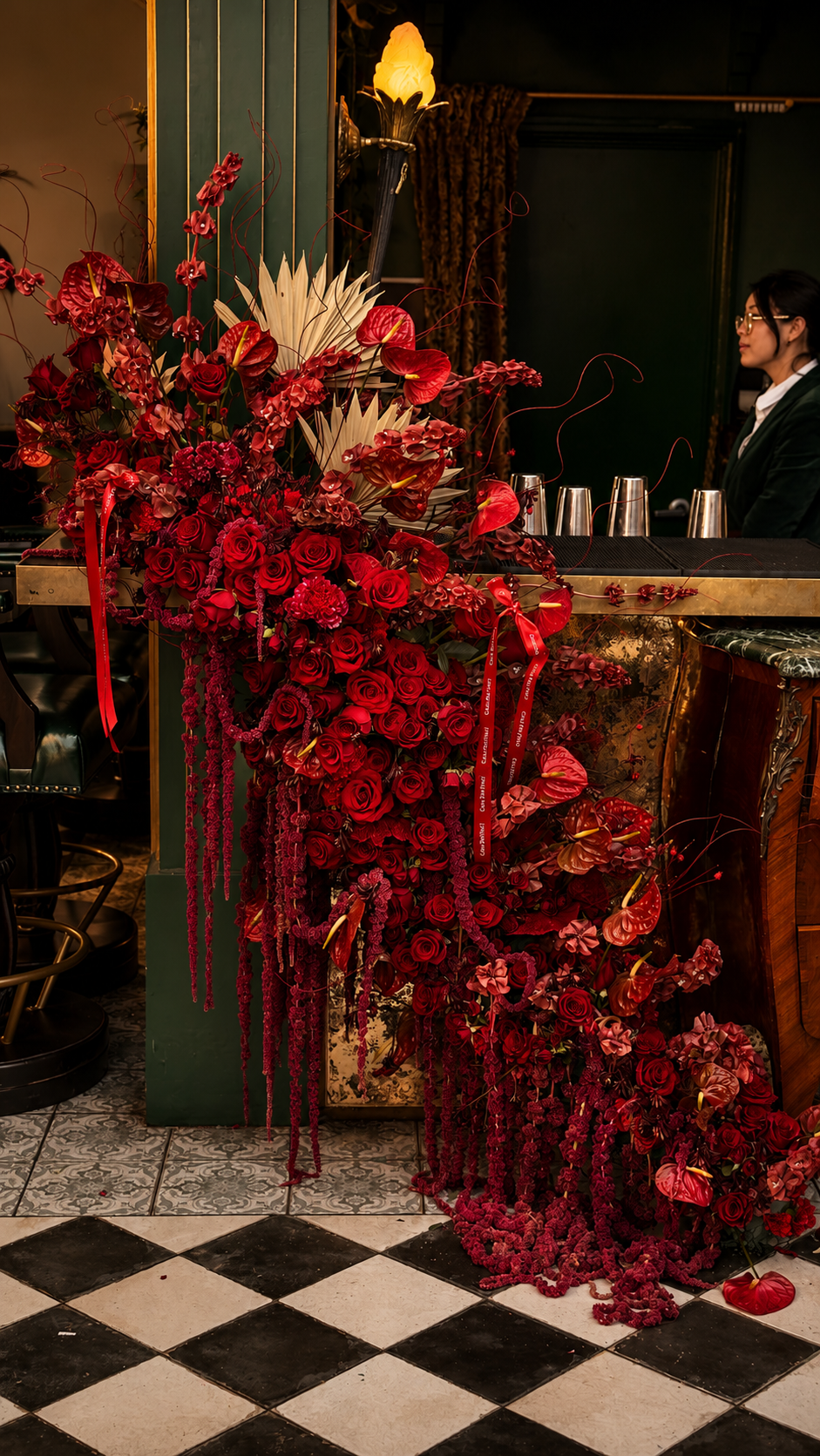 Luxury tablescape flowers for Gravitas Beverly Hills