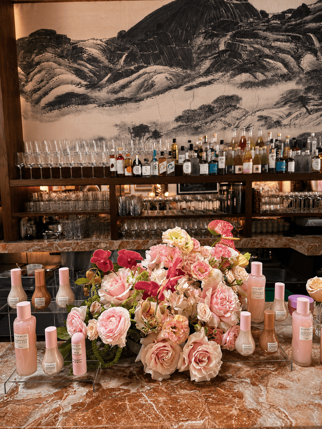 Product launch florals by Casa Dei Fiori in Los Angeles