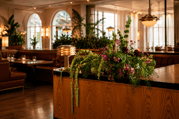 Recurring floral arrangements for hotel lobbies in Los Angeles