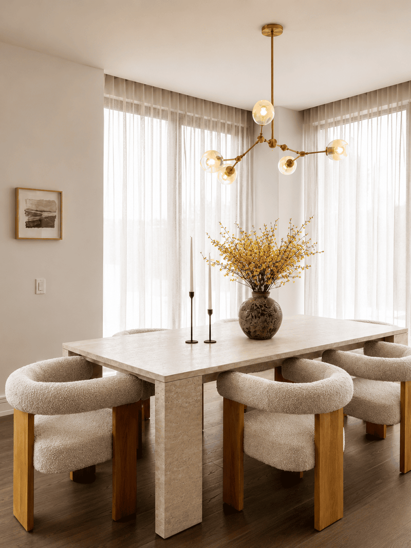 Residential flower subscription design for entryways, dining tables, and living spaces