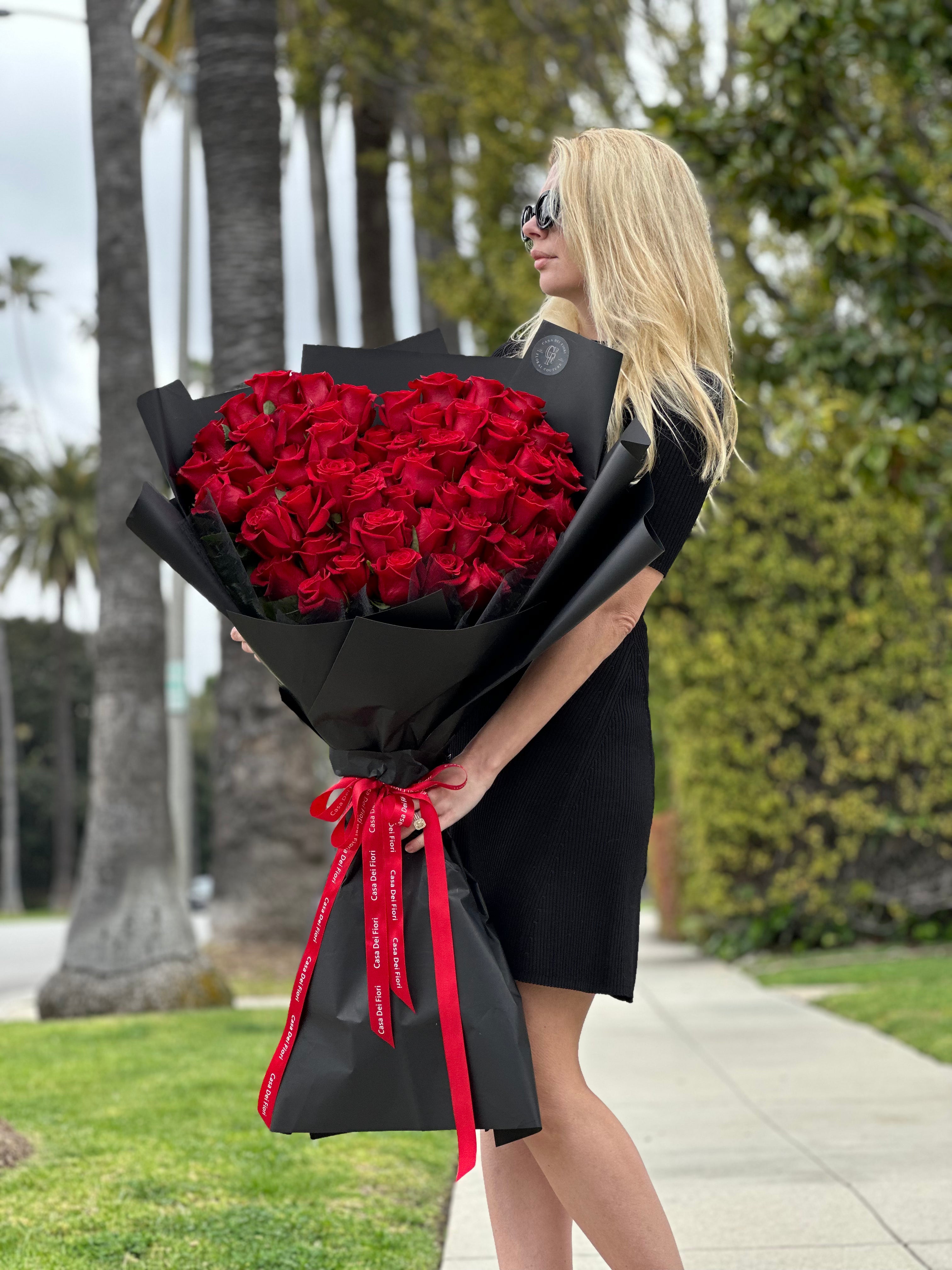 red rose bouquet of flowers