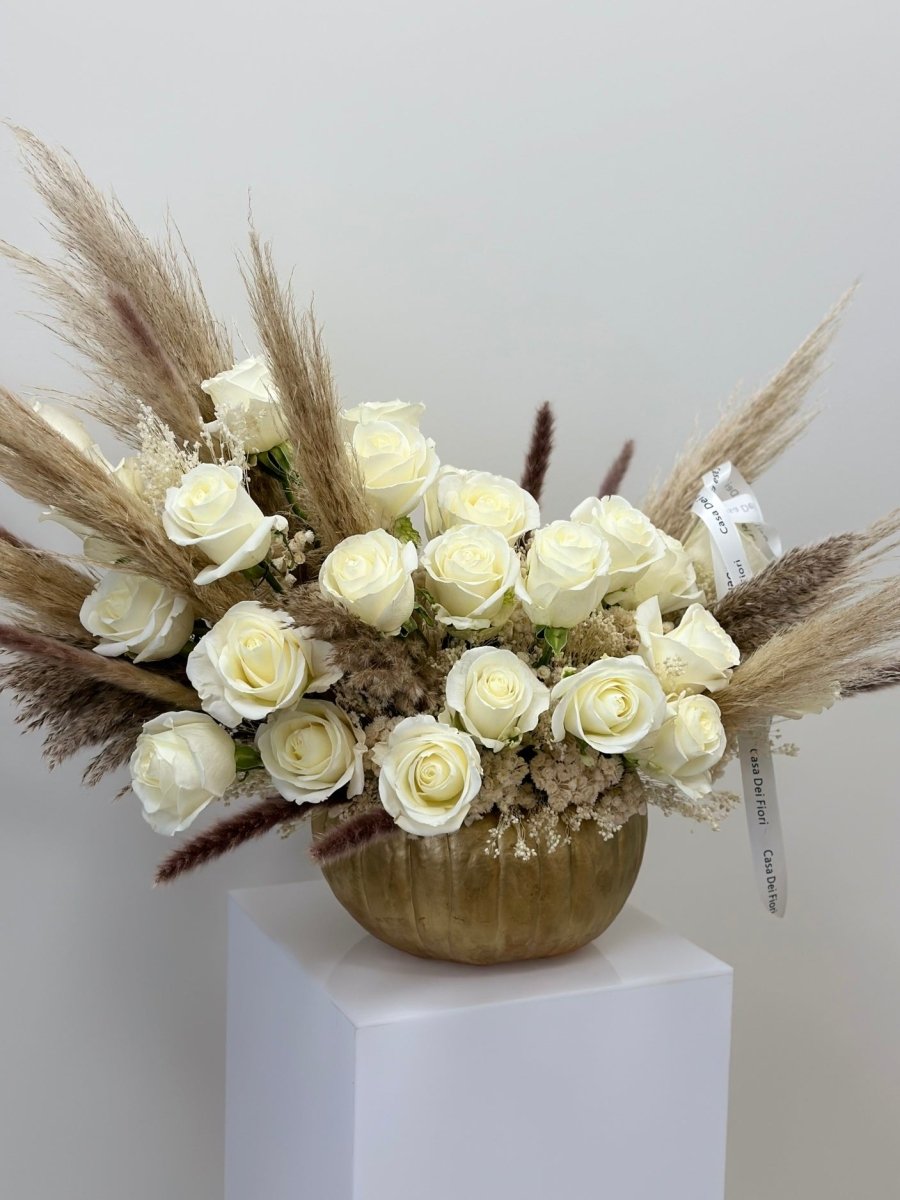pumpkin flower centerpiece