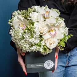 white orchid arrangement