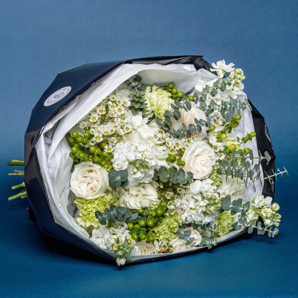 succulent and hydrangea bouquet Hydrangea, Carnation & Eucalyptus Bouquet